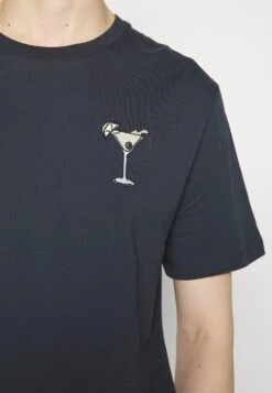 Pier One Cocktail Tee- T-Shirt Print - 503 - Dark Blue -mode f4003dd8624b48549a344f3374008678