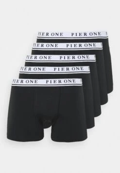 Pier One 5 Pack - Onderbroeken - Black/White -mode f8a9961bde104c46bfc1ad8306228a42