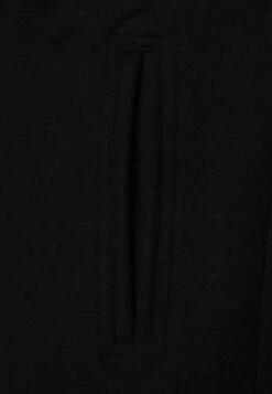 Pier One Halflange Jas - Black -mode f98ad9164e9e43bd97fdd8c0b6de9848