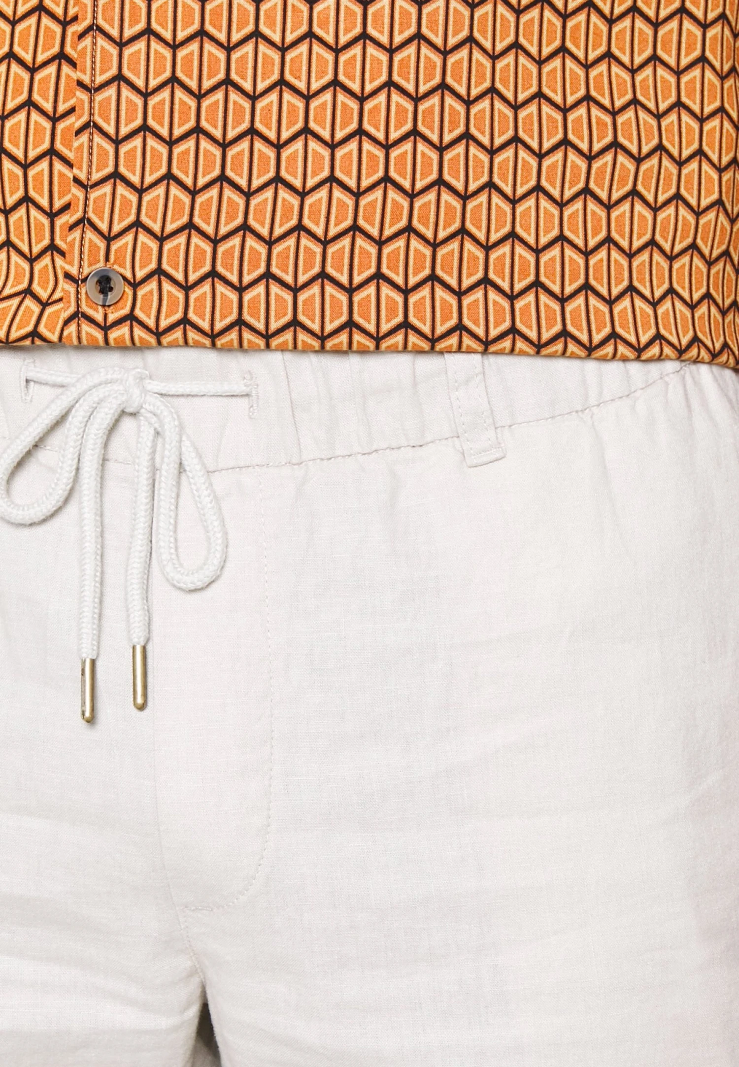 Pier One Linen Blend Drawcord Shorts- Shorts - Beige 7 Pier One Linen Blend Drawcord Shorts- Shorts - Beige - Afbeelding 7